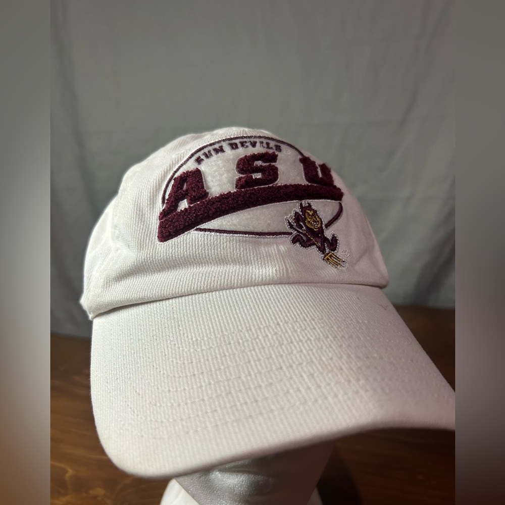 Nike Team Unisex Arizona State University ASU Sun Devils Logo White Hat